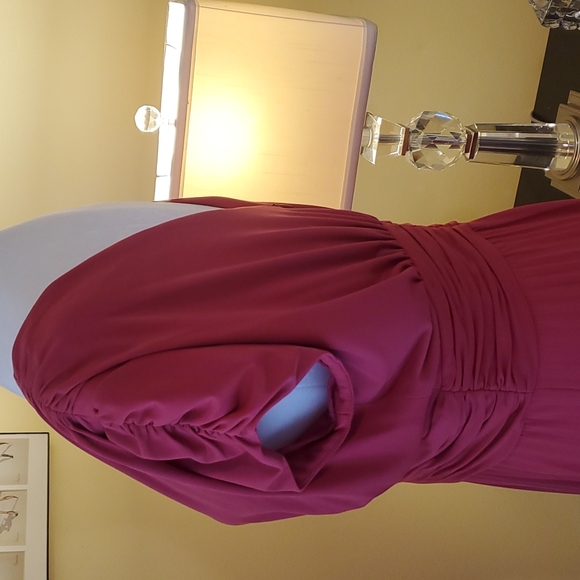 IVY BLU DRESS, size 10, rose, cap sleeve, v-neck, full pleated skirt, excellent. - Picture 8 of 11